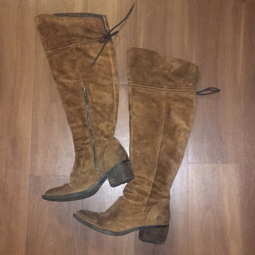 Over the Knee Leather Riding Boots Gallinara